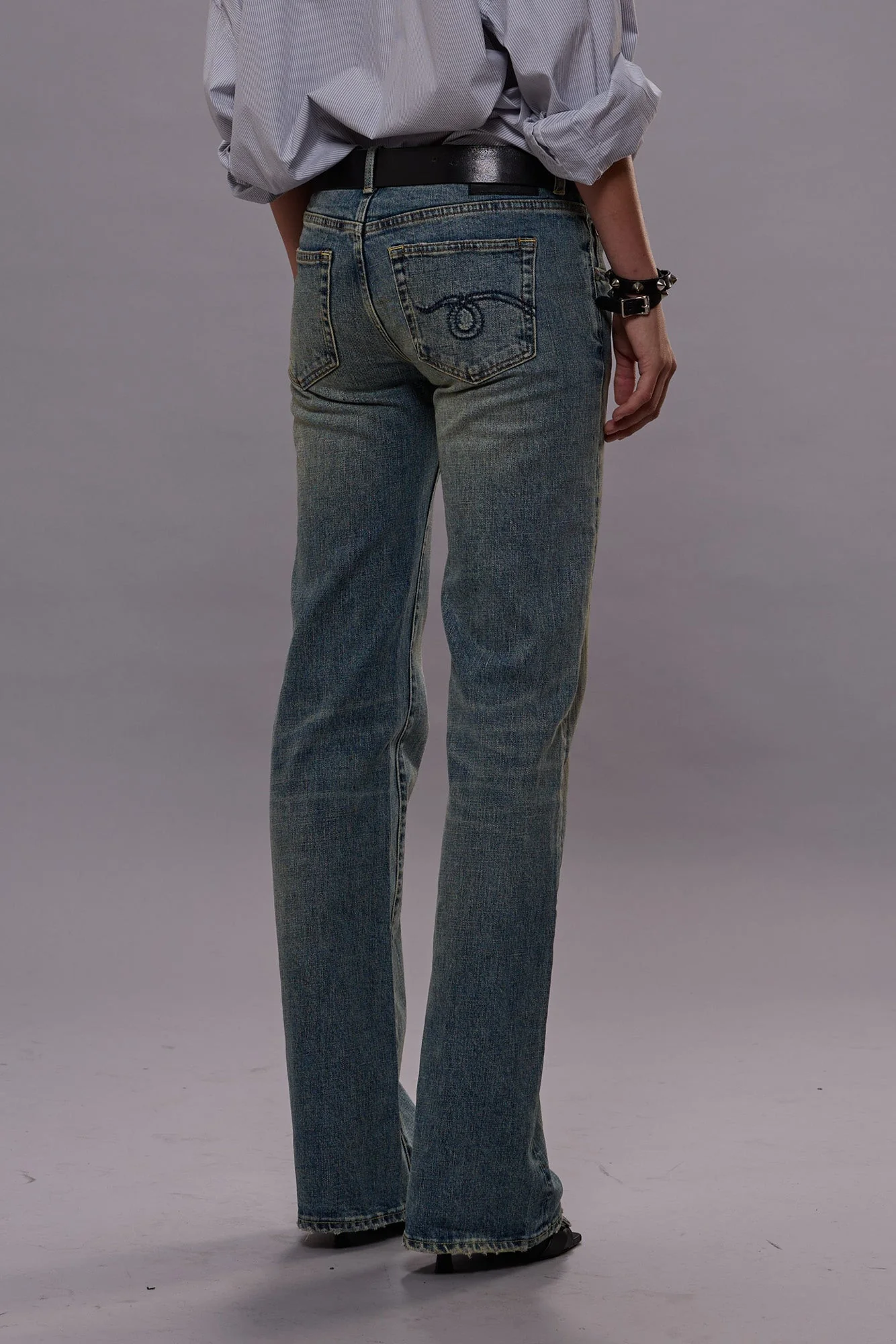 BOY FLARE - MERTON BLUE STRETCH - Image 4
