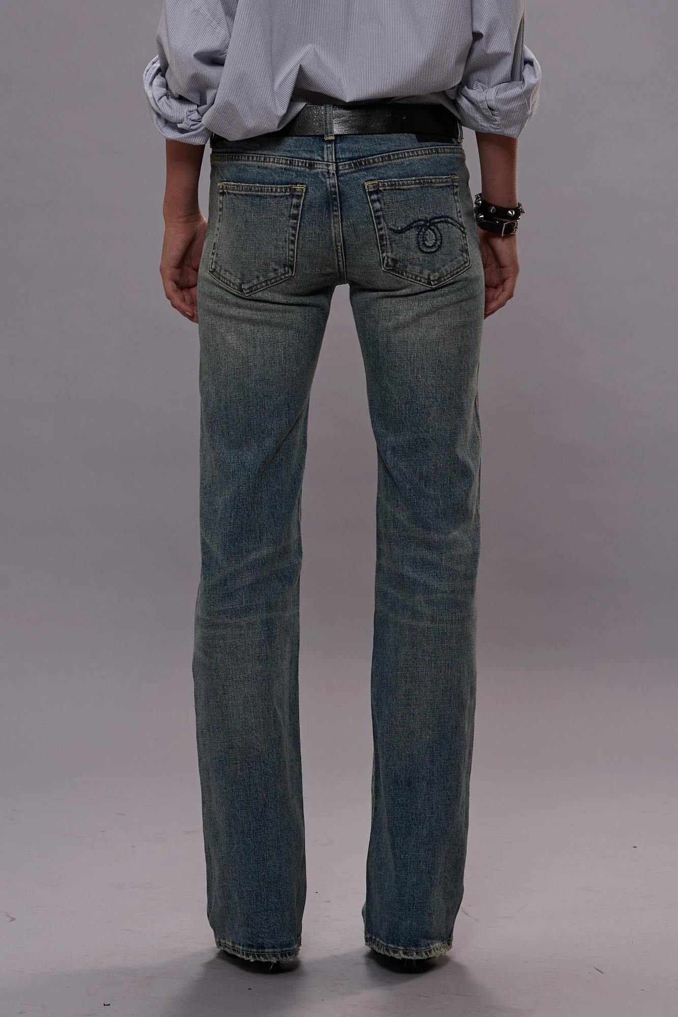 BOY FLARE - MERTON BLUE STRETCH - Image 5