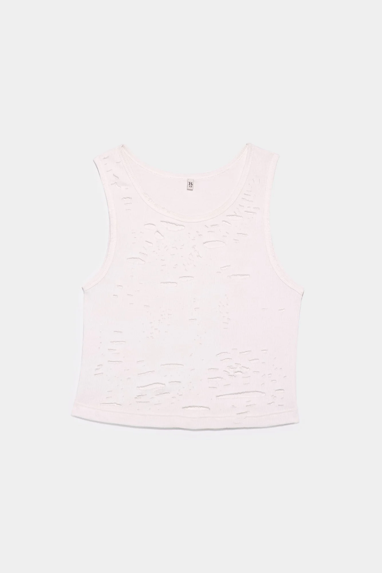 DISTRESSED TANK - ECRU - Image 3
