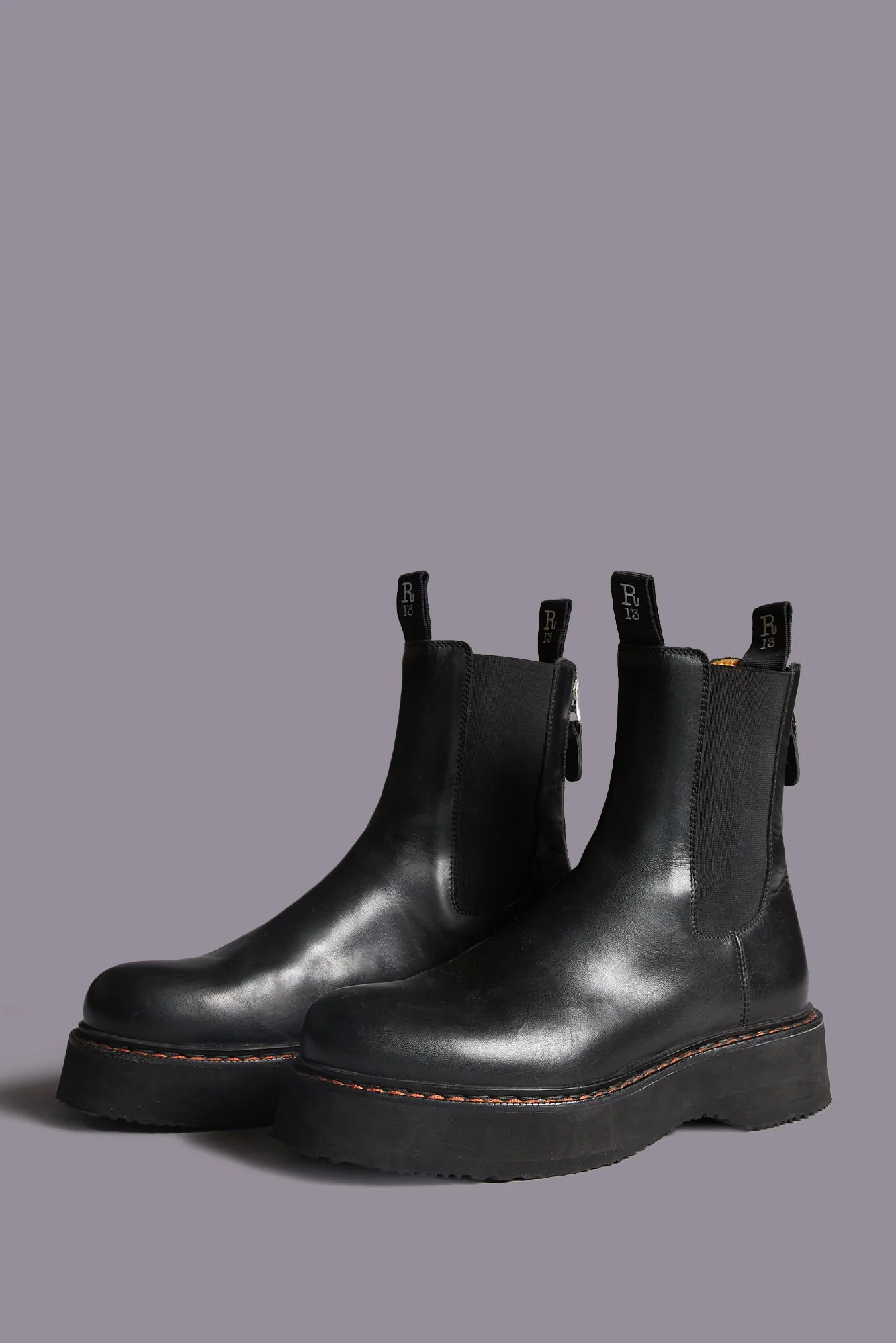 SINGLE STACK CHELSEA BOOT - BLACK - Image 4
